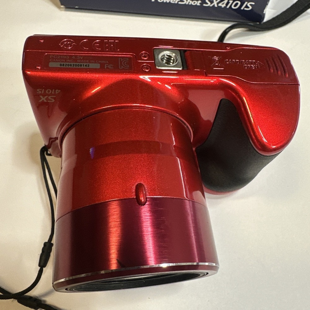 Canon PowerShot SX410 IS 20.0MP Digital Camera Red 40x Zoom Tested With Battery - Picture 9 of 16